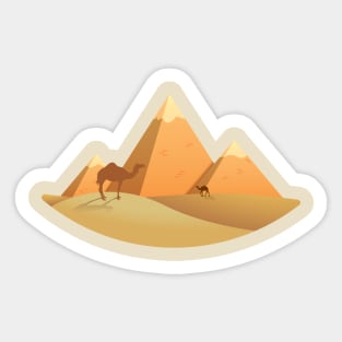 pyramids design Sticker